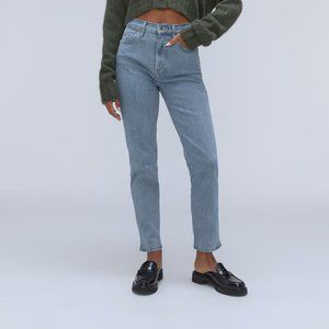 EVERLANE The Cheeky Jean Cropped, Size 28 Crop Light Blue High Waist